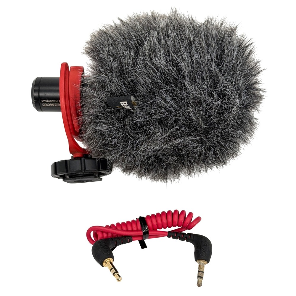 Rode VideoMicro Compact On-Camera Directional Microphone with Shock Mount Black